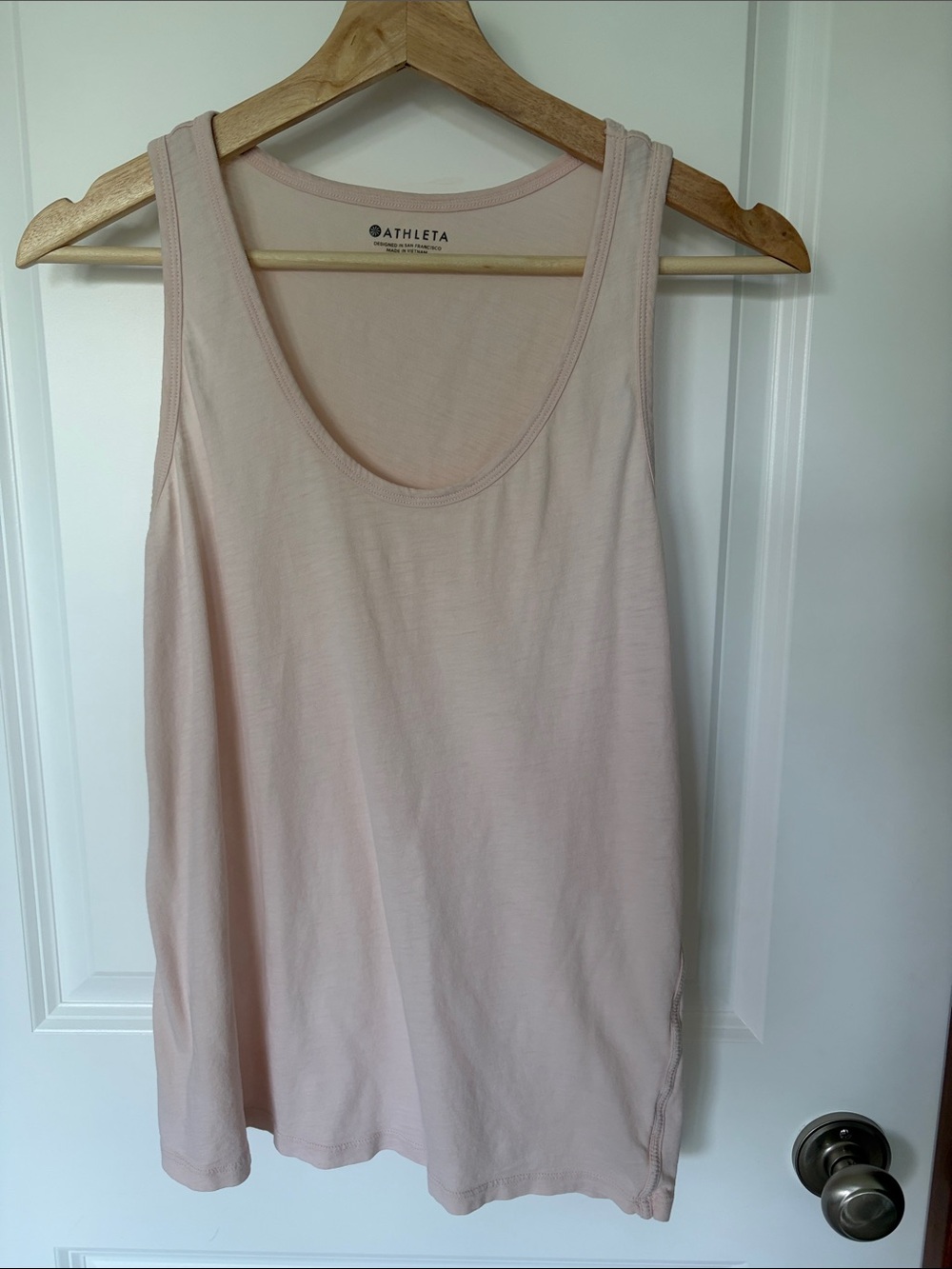 Athleta Soft Scoop Neck Tank Top - Blush Pink, S